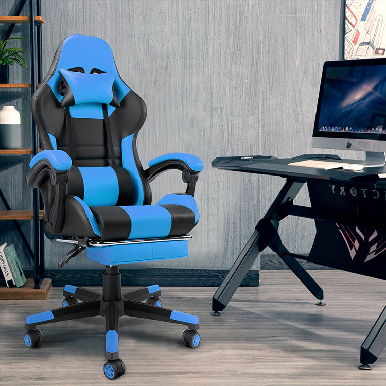 Reclining  Rotary  Leather Ergonomic Racing Gaming Chair