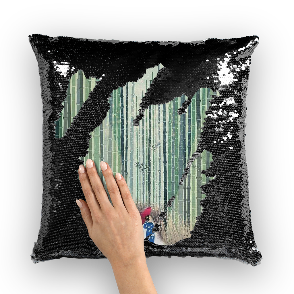 京都市 (Kyoto) Sequin Cushion Cover